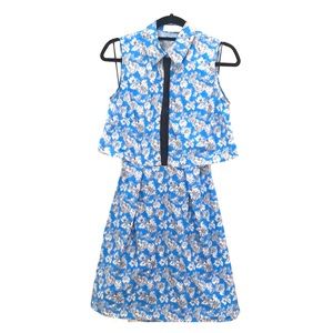 Tanya Taylor Blue Floral Dress